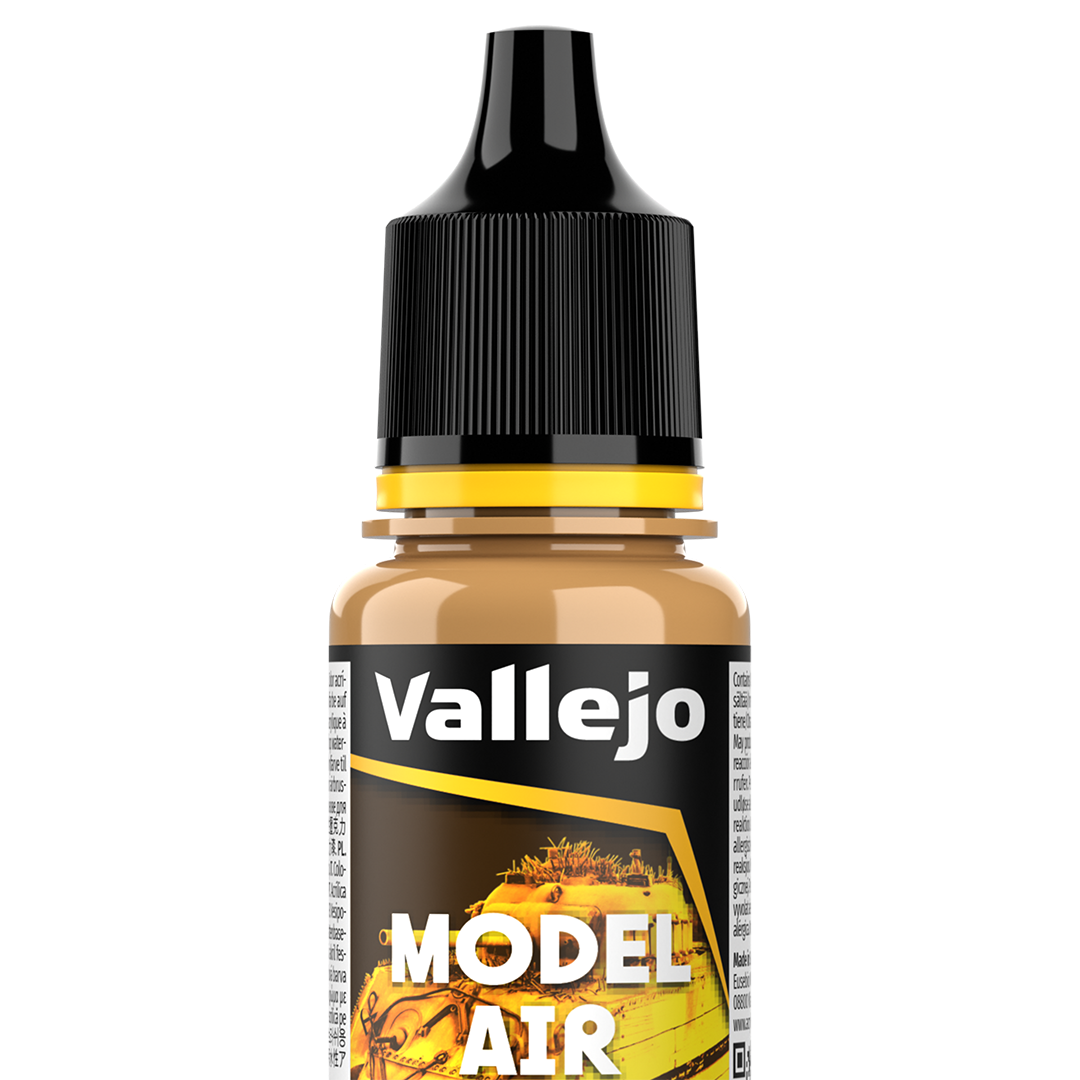 Peinture acrylique Prince August Model Air - flacon 18 ml - Jaune Terre US - US Earth Yellow