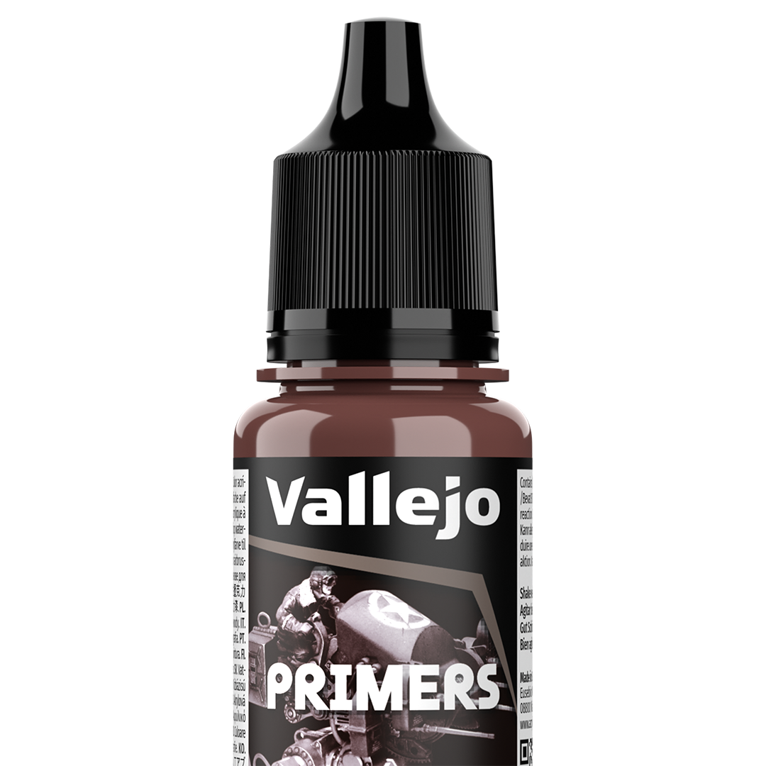 Apprêt Prince August Surface Primer - flacon 18 ml - Primer Rouge Brun All. RAL8012 - German Red Brown RAL8012