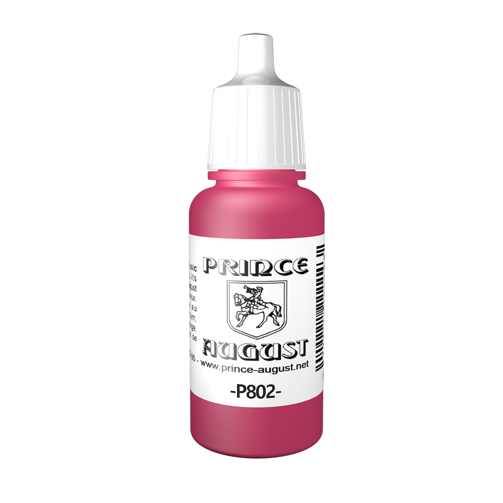 Peinture acrylique Prince August Classic - flacon 17 ml - 41 - Rouge Sunset