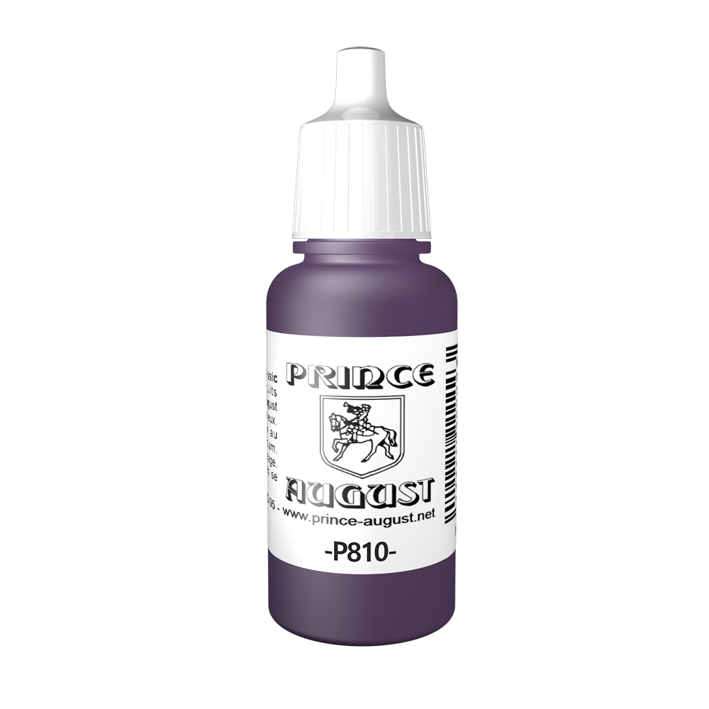 Peinture acrylique Prince August Classic - flacon 17 ml - 45 - Pourpre Royal