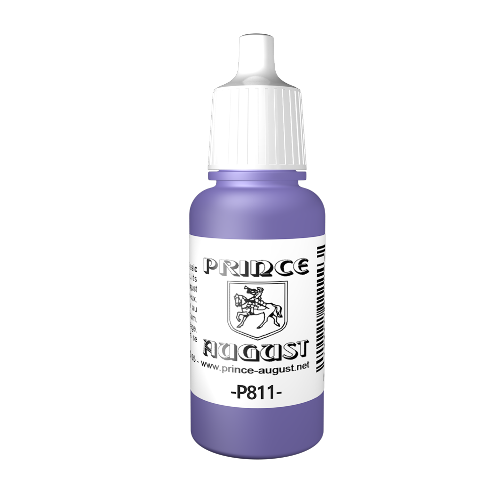 Peinture acrylique Prince August Classic - flacon 17 ml - 46 - Violet Bleuté