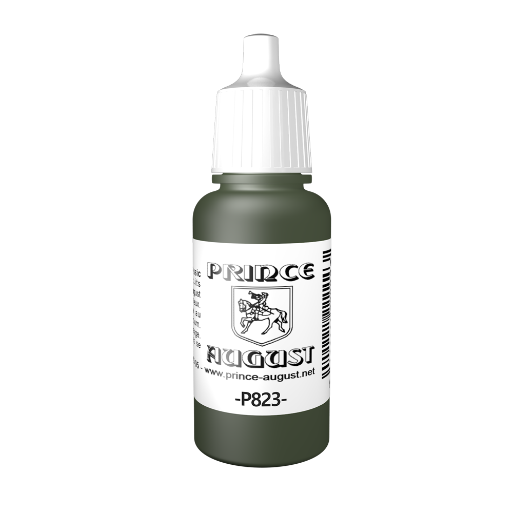 Peinture acrylique Prince August Classic - flacon 17 ml - 86 - Vert Cam. Luftwaffe