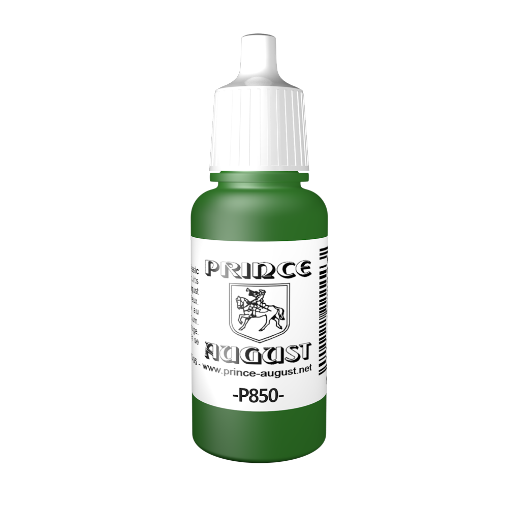 Peinture acrylique Prince August Classic - flacon 17 ml - 81 - Vert Olive Moyen