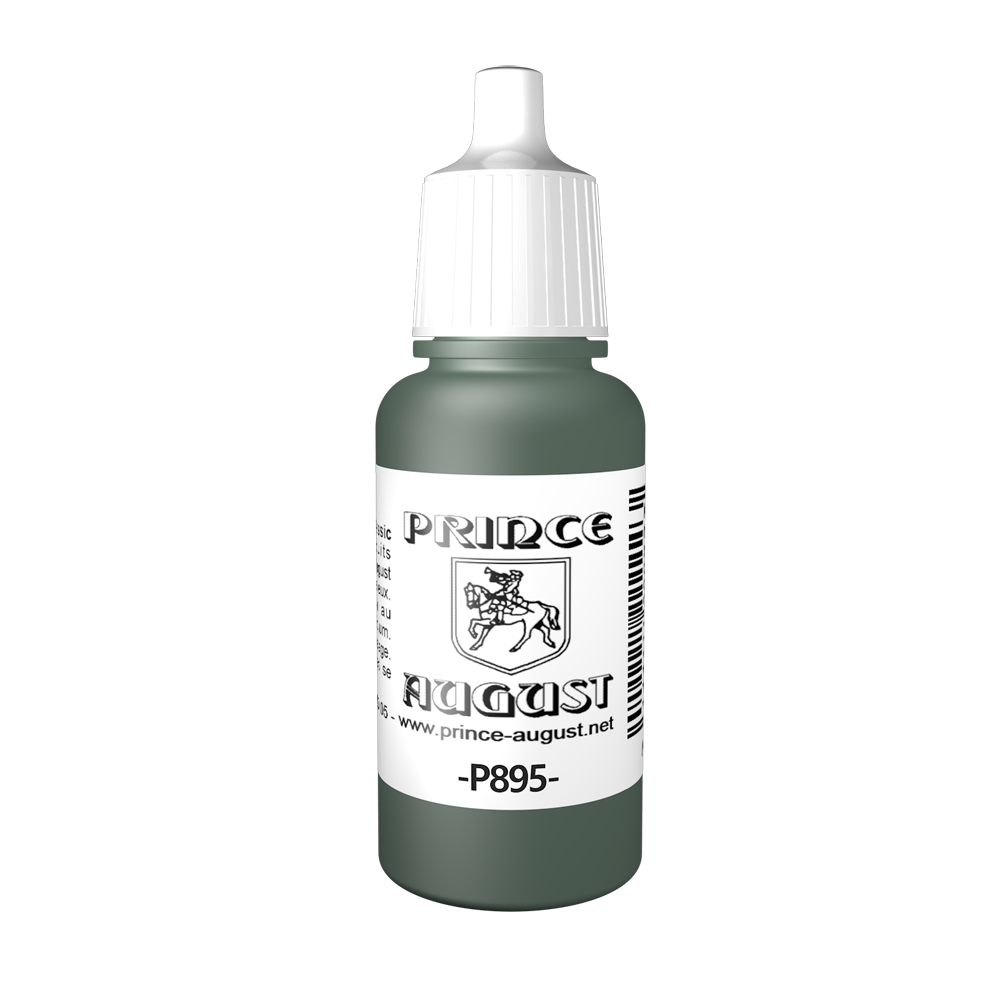 Peinture acrylique Prince August Classic - flacon 17 ml - 88 - Vert Panzer