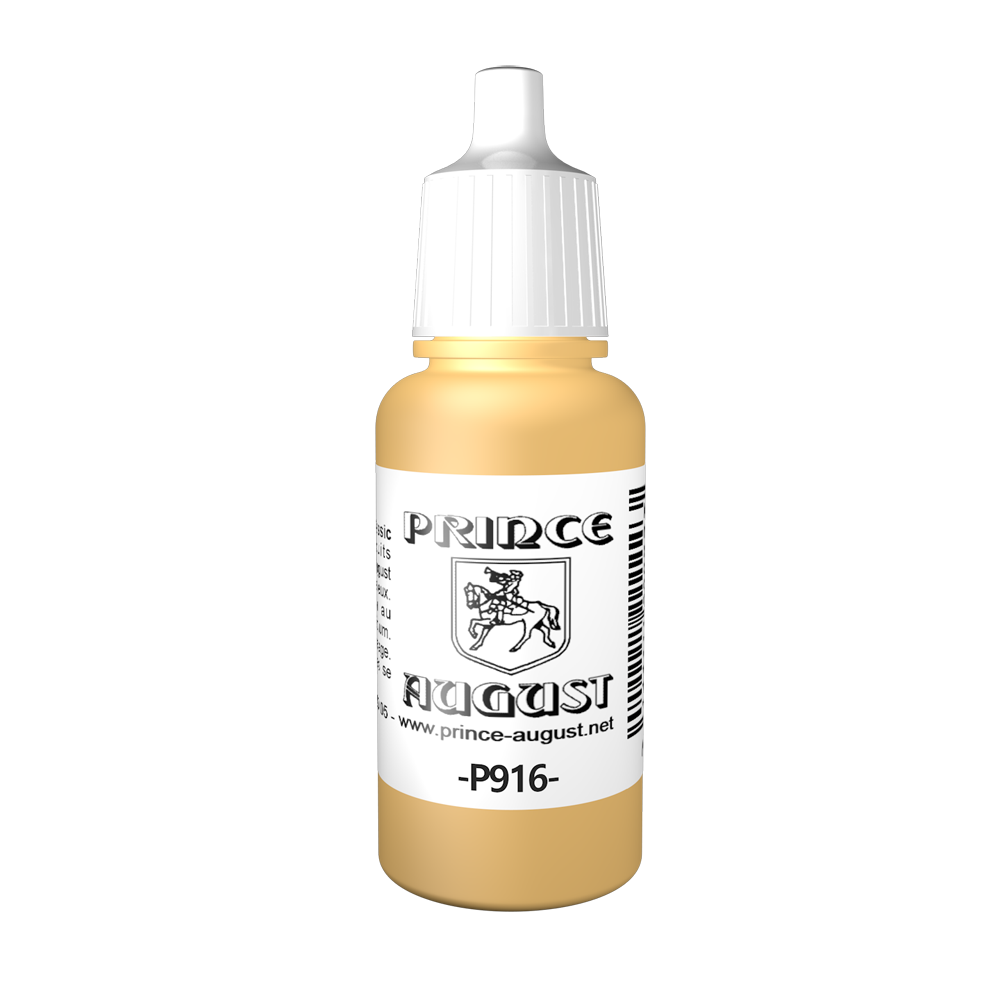 Peinture acrylique Prince August Classic - flacon 17 ml - 9 - Jaune Sable
