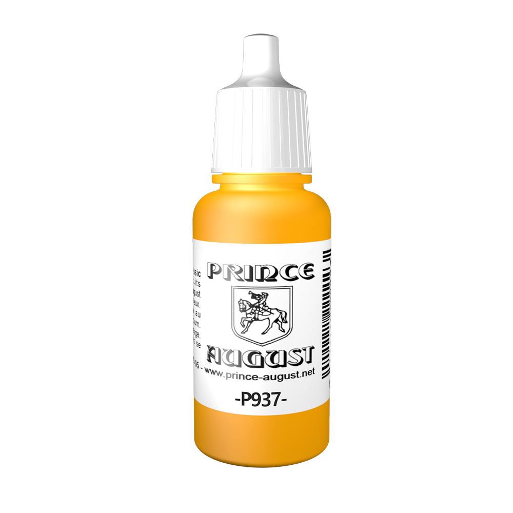 Peinture acrylique Prince August Classic - flacon 17 ml - 184 - Jaune Transparent