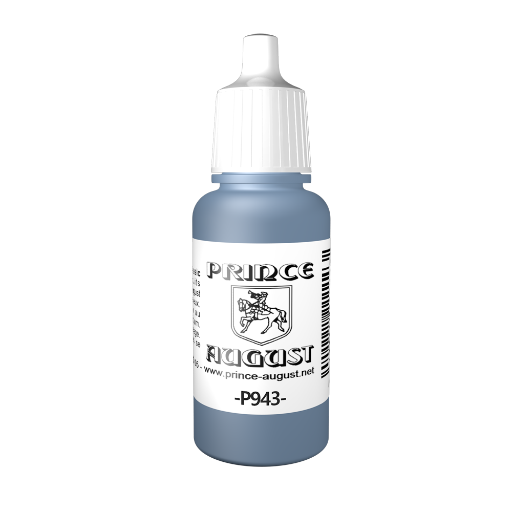 Peinture acrylique Prince August Classic - flacon 17 ml - 61 - Bleu Horizon Régl. Sécession