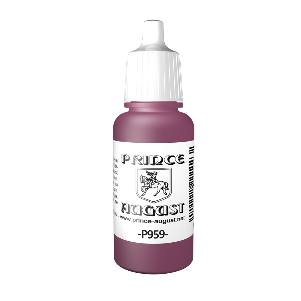 Peinture acrylique Prince August Classic - flacon 17 ml - 44 - Pourpre