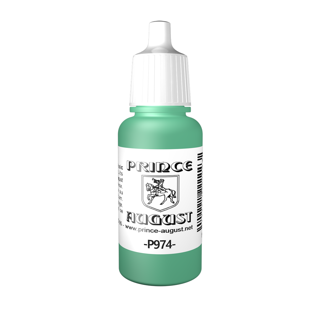 Peinture acrylique Prince August Classic - flacon 17 ml - 76 - Vert Bleu