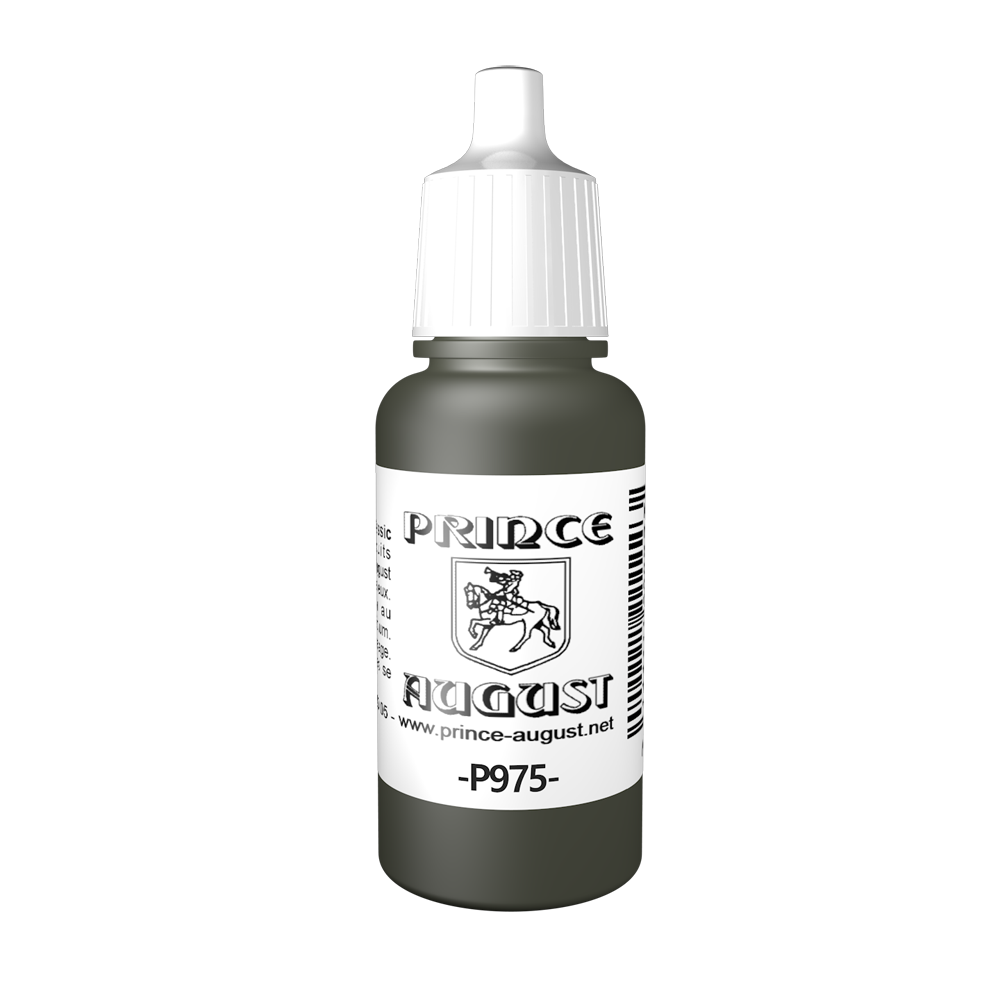 Peinture acrylique Prince August Classic - flacon 17 ml - 89 - Vert Militaire