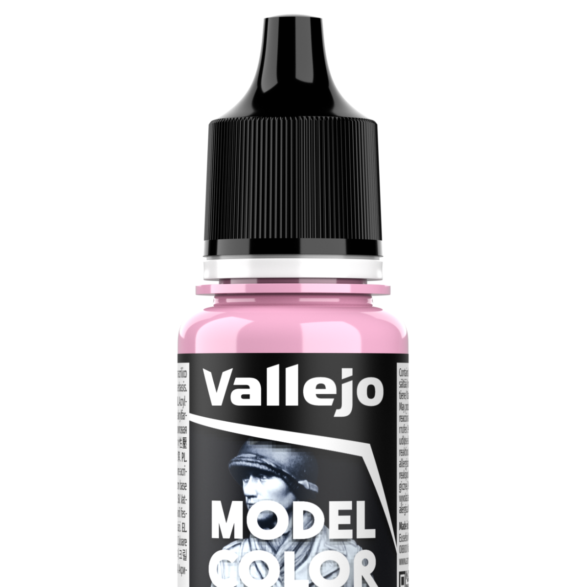 Peinture acrylique Vallejo Model Color - flacon 18 ml - Rose Clair - Light Pink - 42