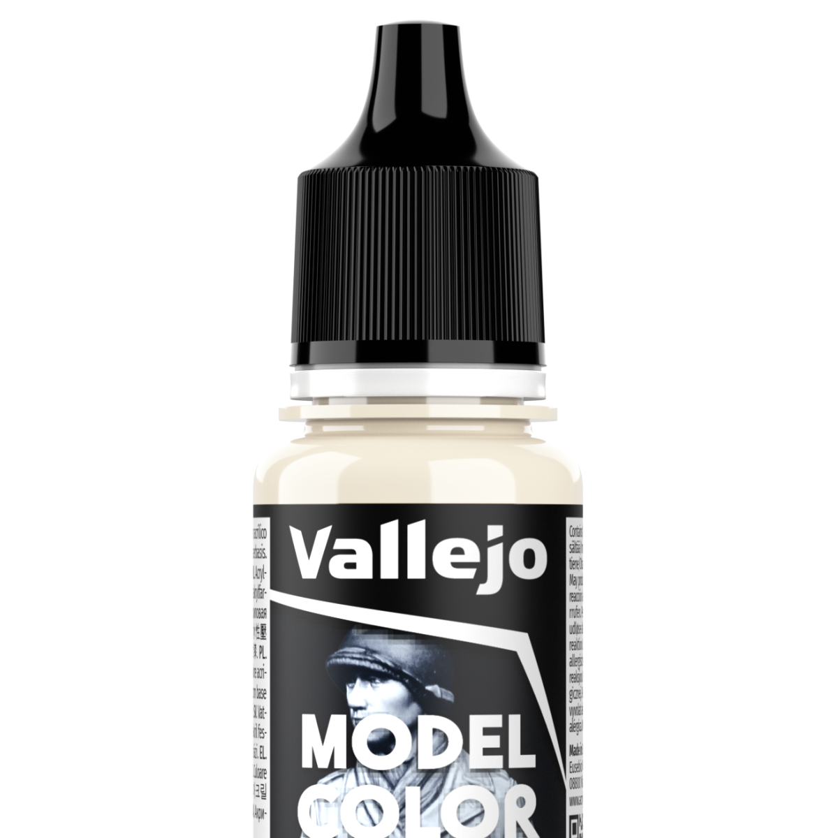 Peinture acrylique Vallejo Model Color - flacon 18 ml - Crème - Cream White - 21