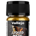 Peinture acrylique Vallejo Alcohol Metallics - flacon 35 ml - Or Riche- Rich Gold