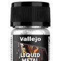 Peinture acrylique Vallejo Alcohol Metallics - flacon 35 ml - Or Blanc - White Gold