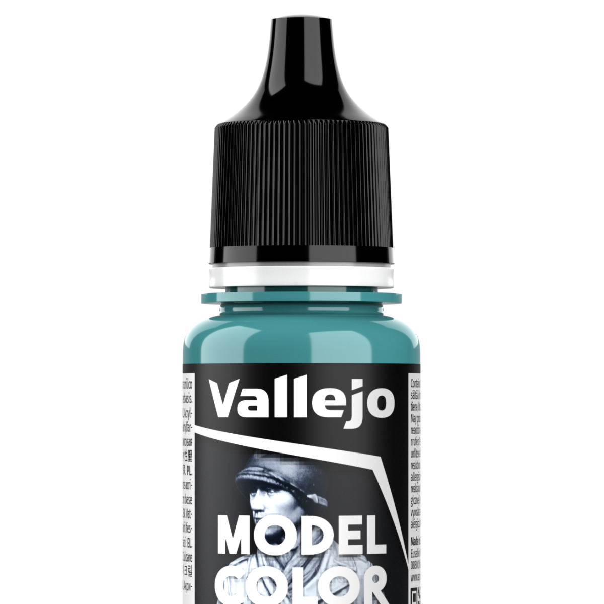 Peinture acrylique Vallejo Model Color - flacon 18 ml - Bleu Vert - RAL5018 - Blue Green - 69