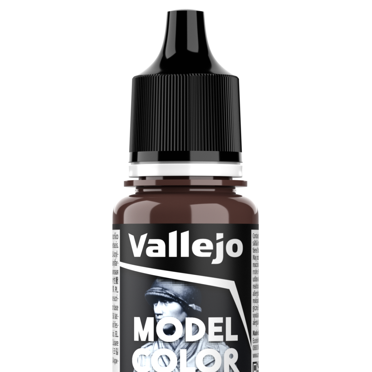 Peinture acrylique Vallejo Model Color - flacon 18 ml - Rouge Cad. Brûlé - Burnt Red - 163