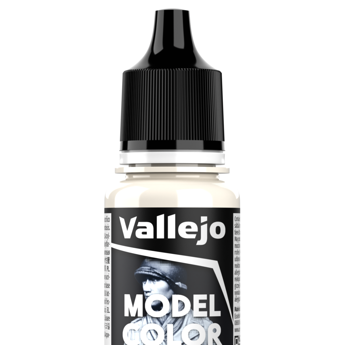 Peinture acrylique Vallejo Model Color - flacon 18 ml - Blanc Cassé - FS27780 - Rall -9001 - Offwhite - 3