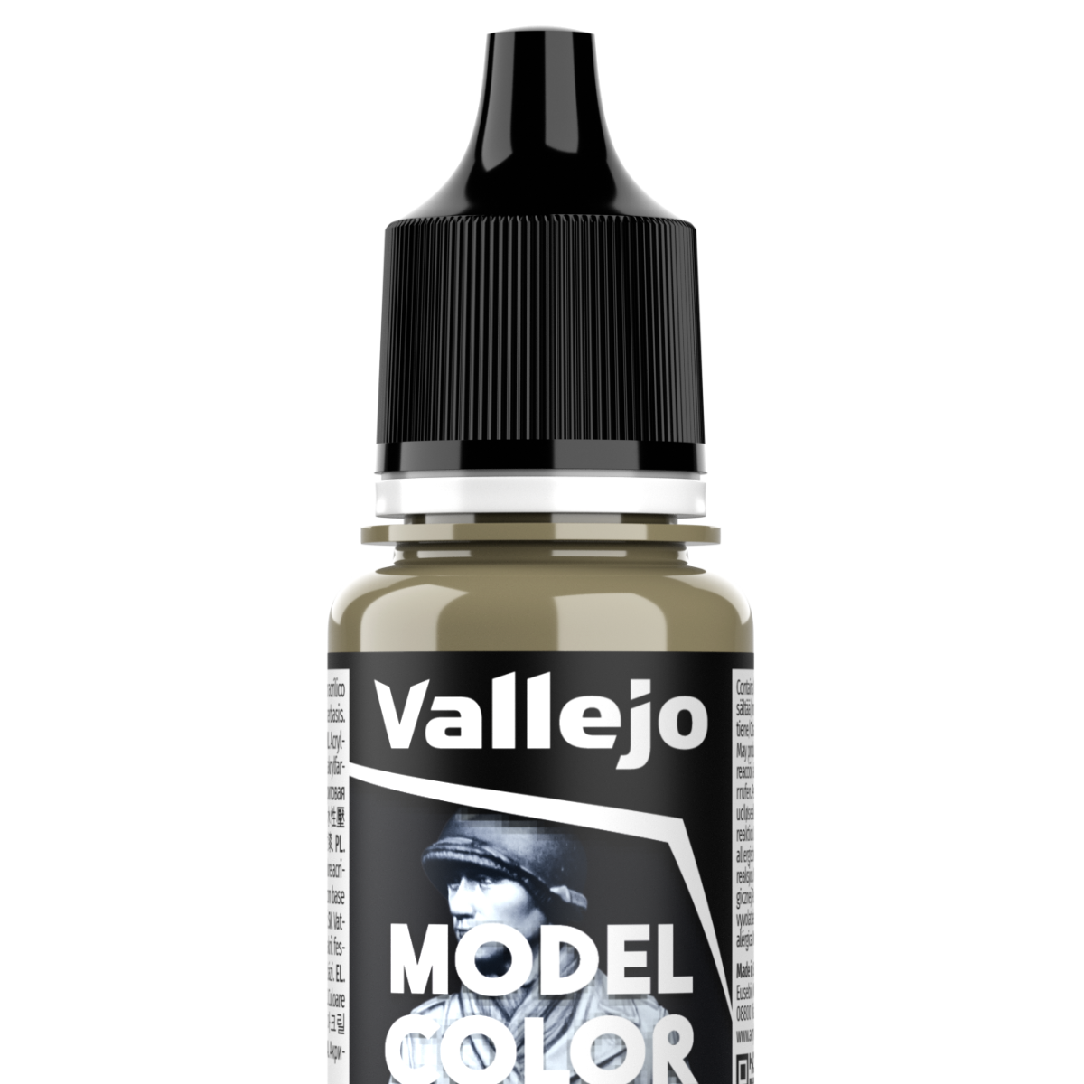 Peinture acrylique Vallejo Model Color - flacon 18 ml - Beige Cam. Allem. WWII - German Cam. Beige - 113