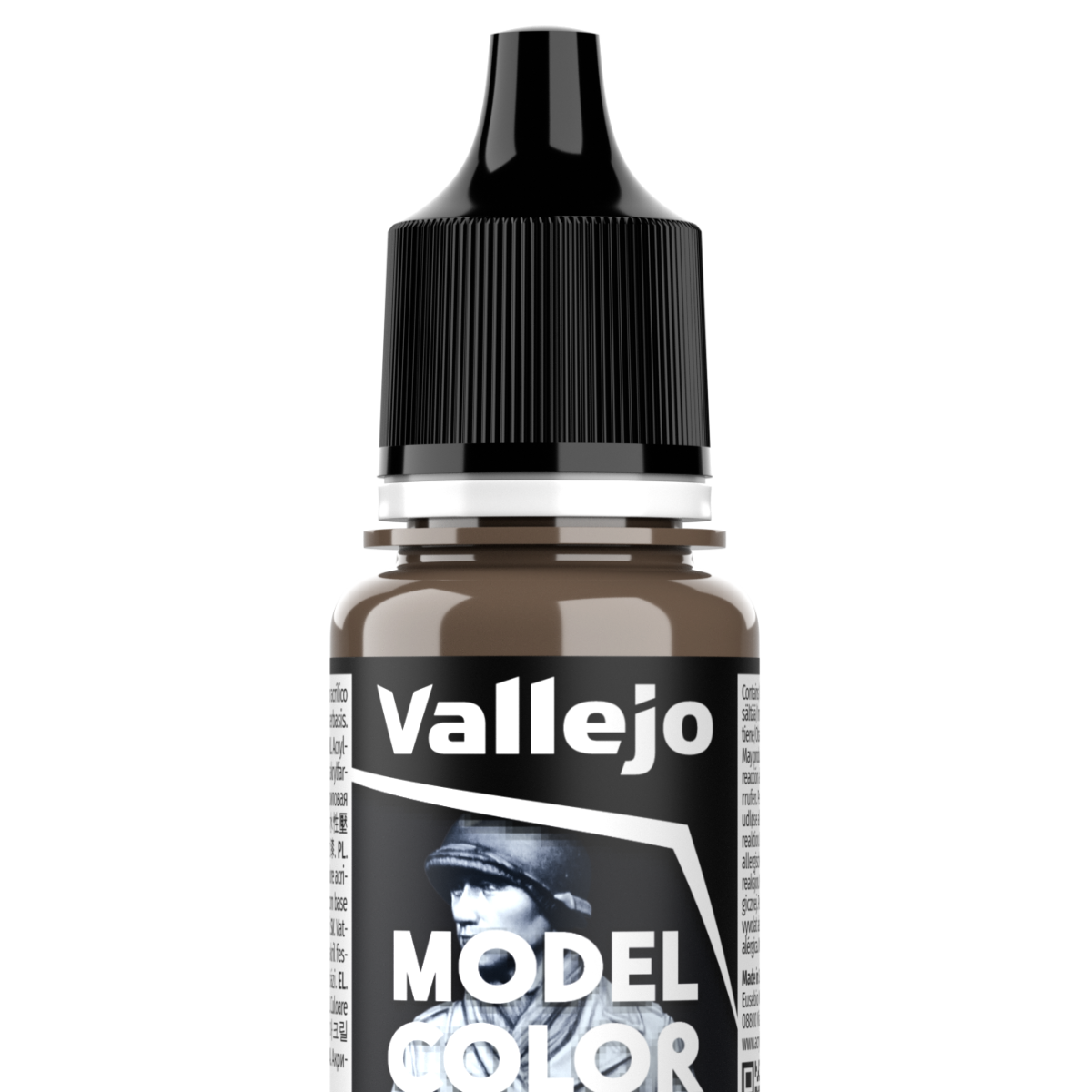 Peinture acrylique Vallejo Model Color - flacon 18 ml - Cam. All. Brun Clair - Ger. Cam. Pale Brown - 152