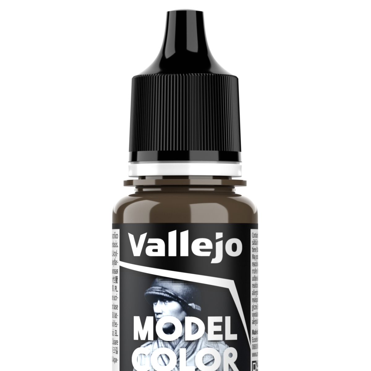 Peinture acrylique Vallejo Model Color - flacon 18 ml - Cam. All. Brun Moyen - Ger. Cam. Med.Brown - 129
