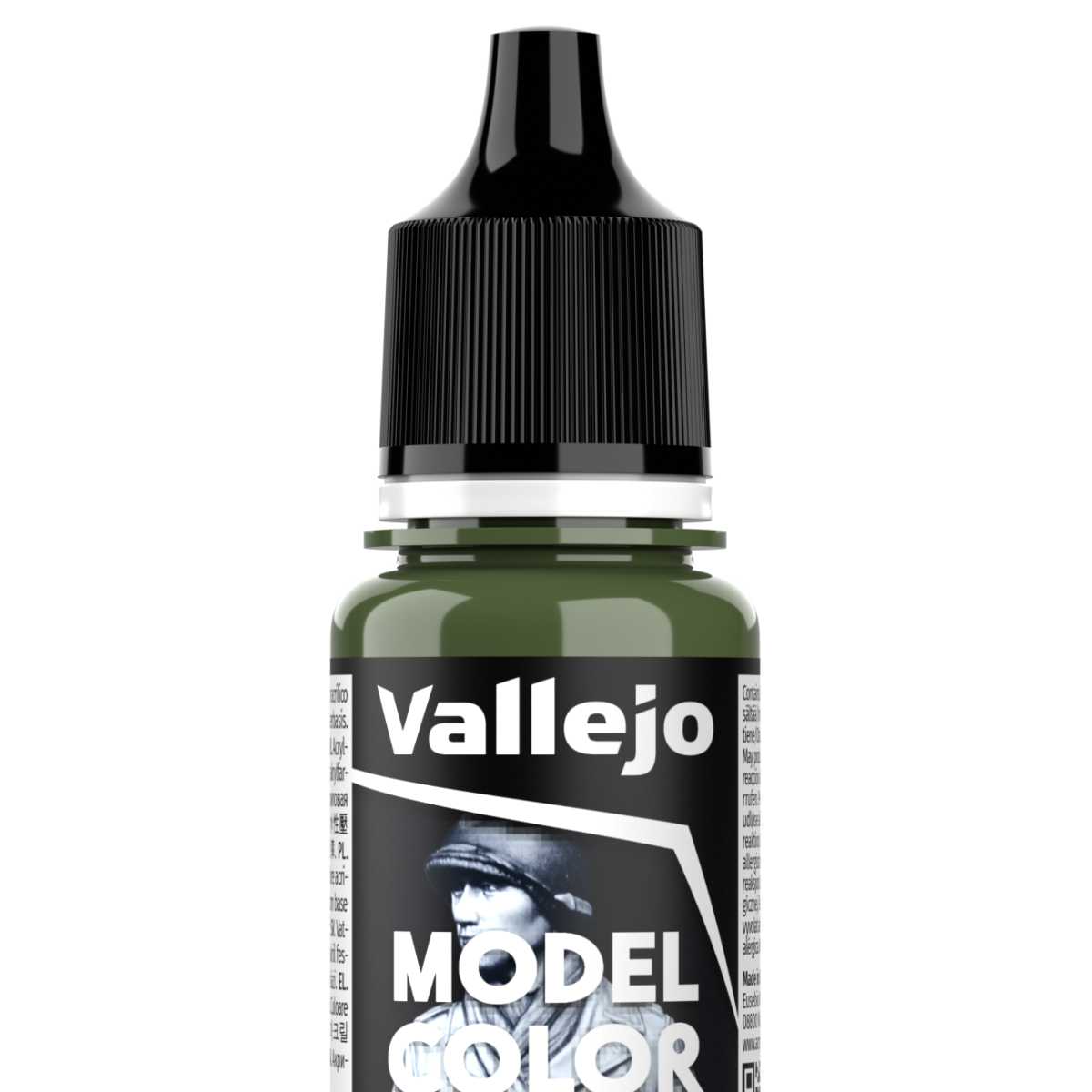 Peinture acrylique Vallejo Model Color - flacon 18 ml - Cam. All. Vert Clair - Ger.Cam. Bright Green - 87