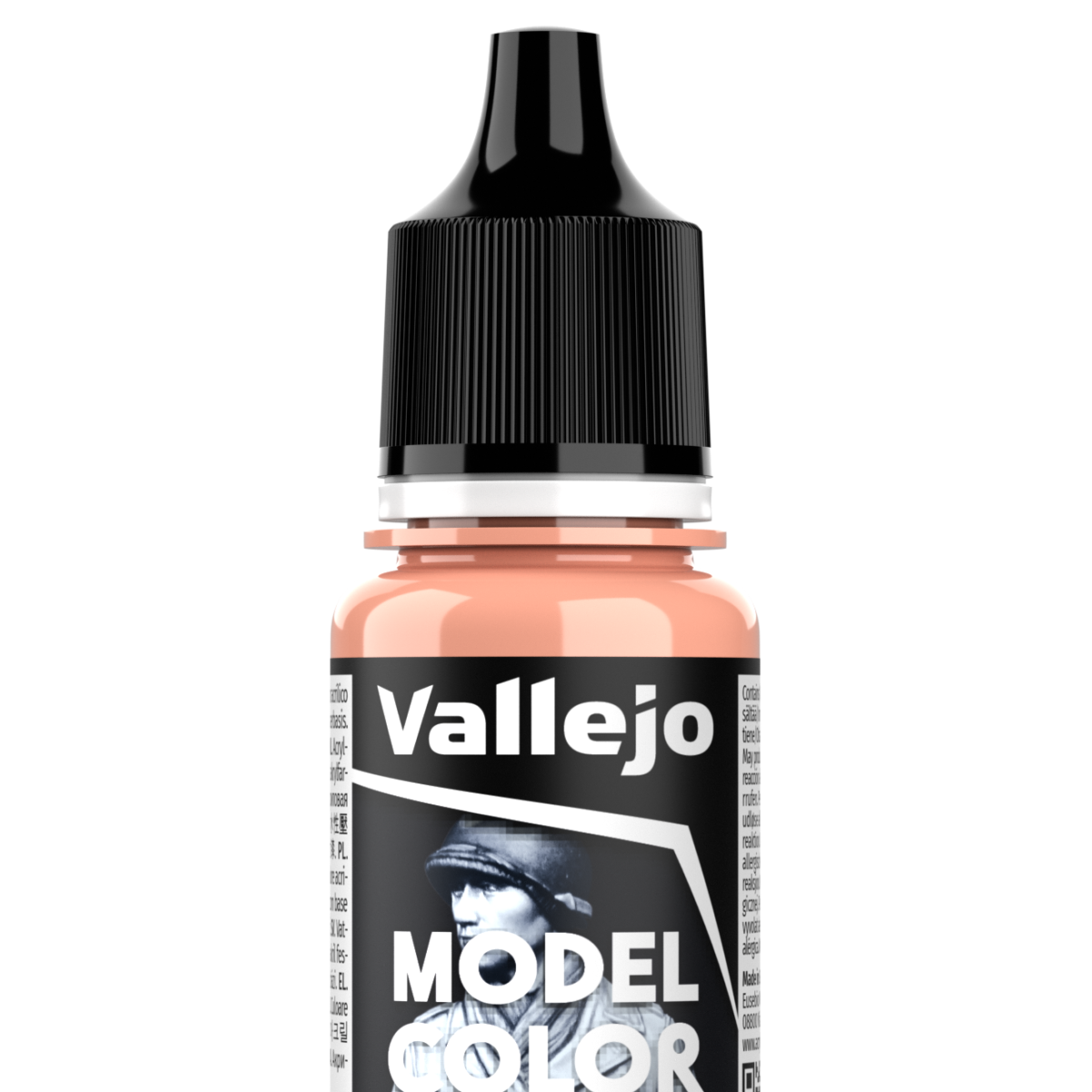 Peinture acrylique Vallejo Model Color - flacon 18 ml - Rose Saumon - Salmon Rose - 7
