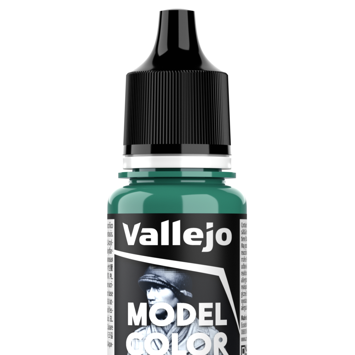 Peinture acrylique Vallejo Model Color - flacon 18 ml - Emeraude - Emerald - 75