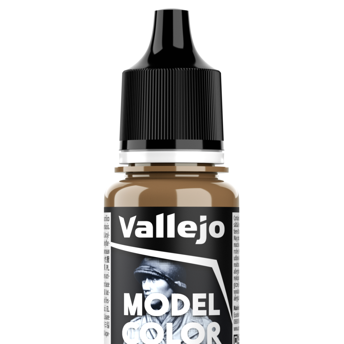 Peinture acrylique Vallejo Model Color - flacon 18 ml - Marron Liège - Cork Brown - 14