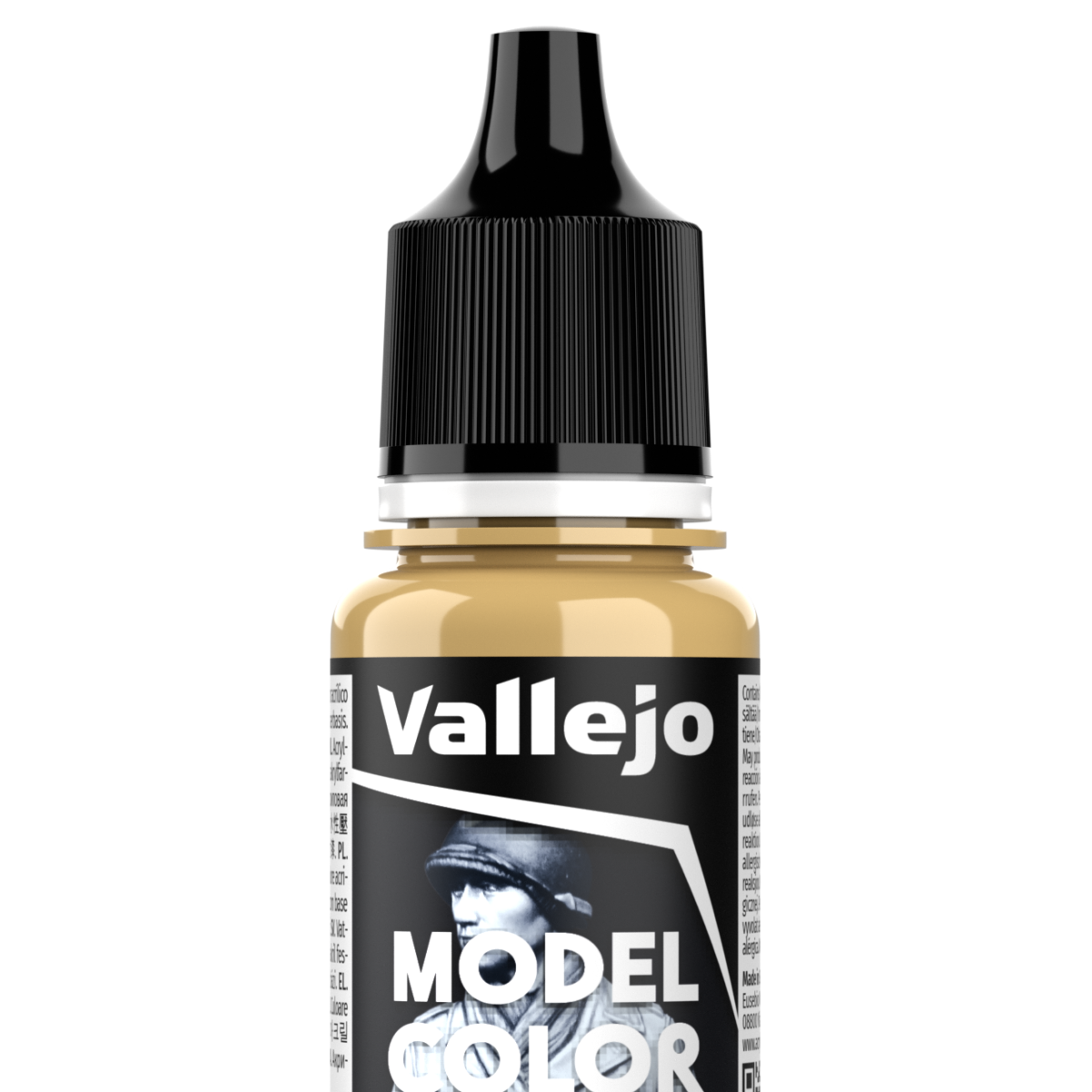 Peinture acrylique Vallejo Model Color - flacon 18 ml - Sable Foncé - Dark Sand - 136