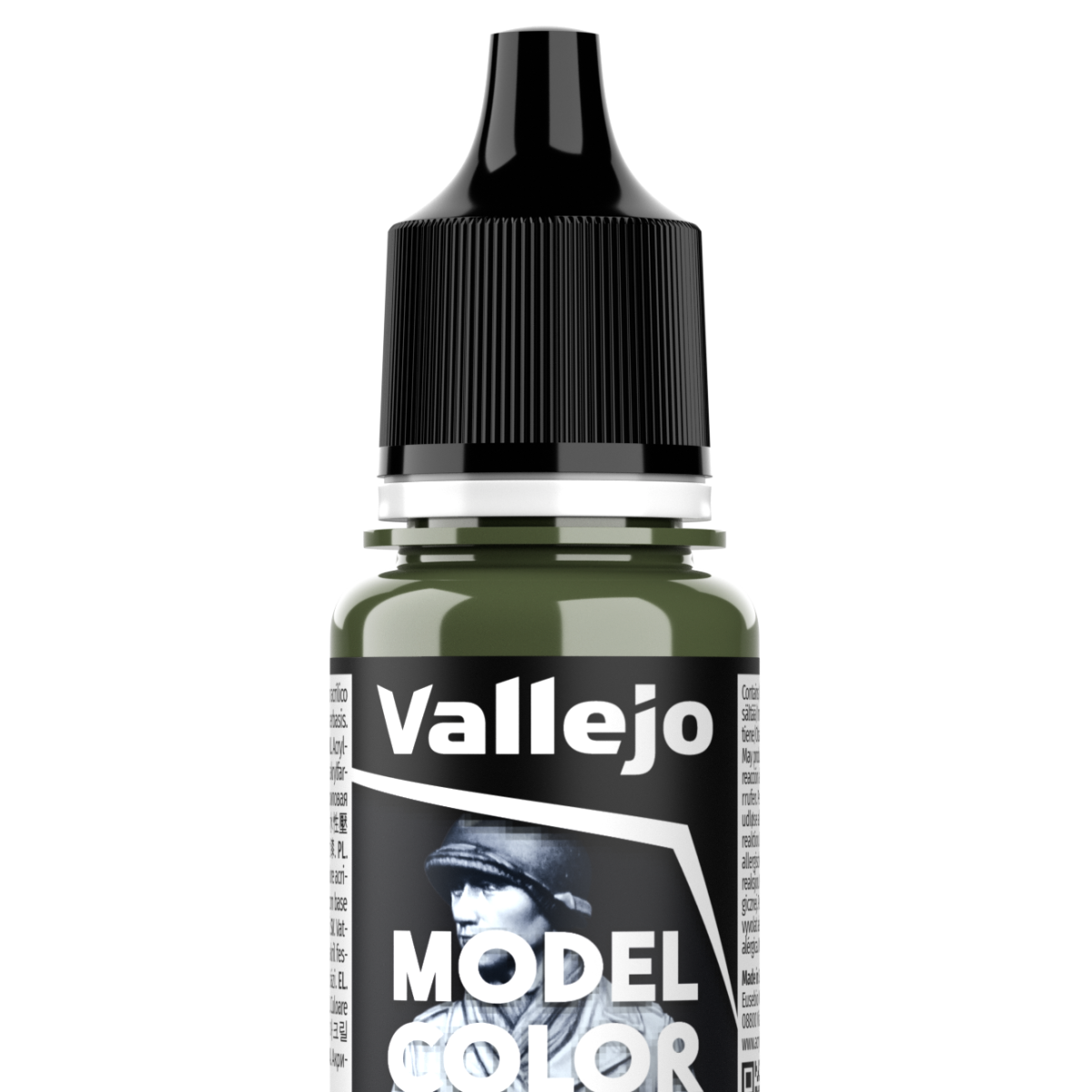 Auxiliaire peinture Vallejo Model Color - flacon 18 ml - Vert Olive Moyen - Medium Olive - 94