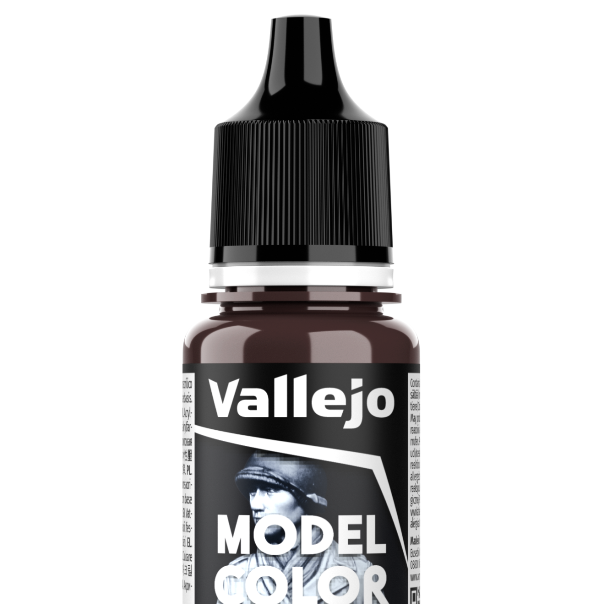 Peinture acrylique Vallejo Model Color - flacon 18 ml - Rouge Noir - RAL 3007 - Black Red - 41
