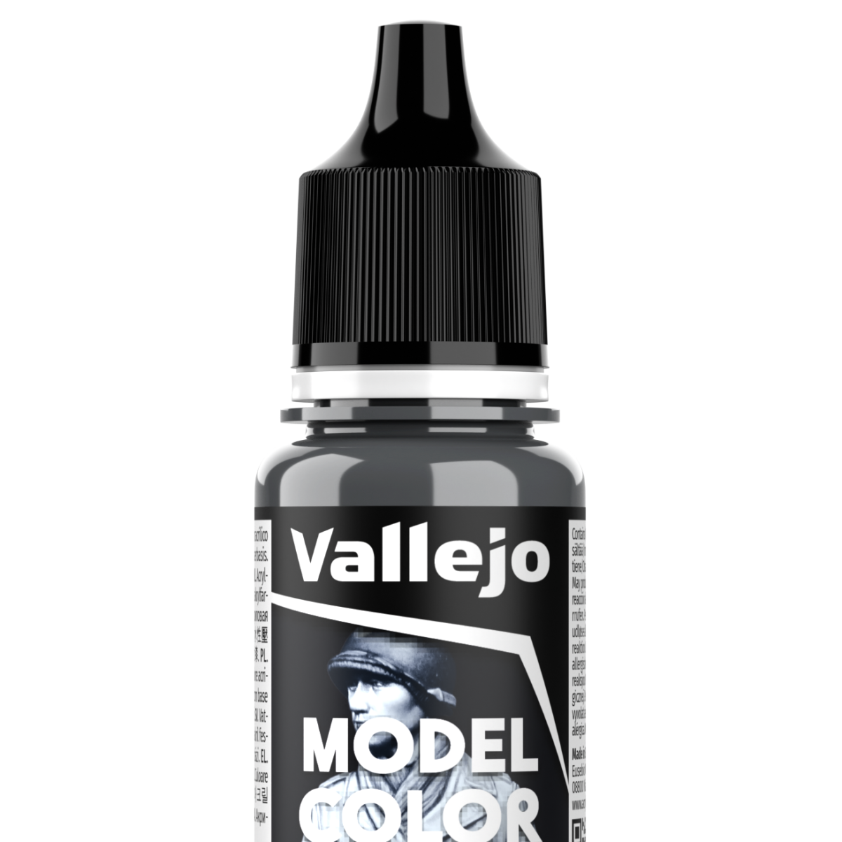 Peinture acrylique Vallejo Model Color - flacon 18 ml - Bleu gris foncé - RLM 74 - Dark Bluegrey - 180