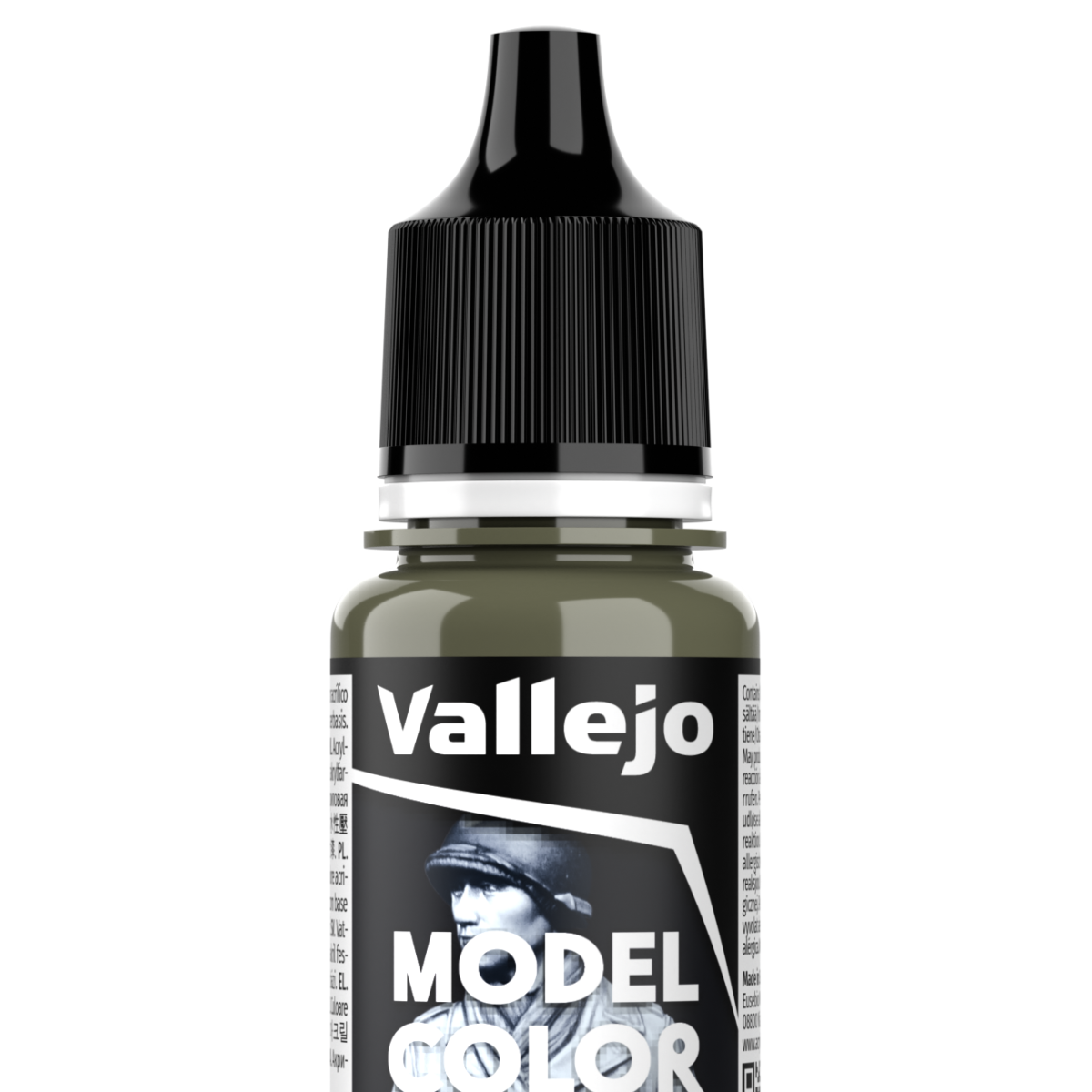 Peinture acrylique Vallejo Model Color - flacon 18 ml - Vert Gris - RLM 02 - Green Grey - 98