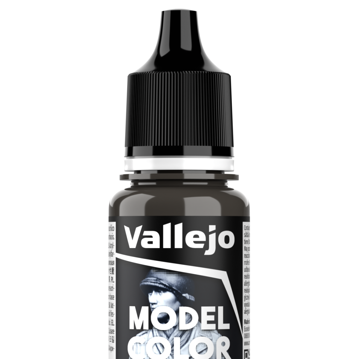 Peinture acrylique Vallejo Model Color - flacon 18 ml - Olive Drab - Olive Brown - 130