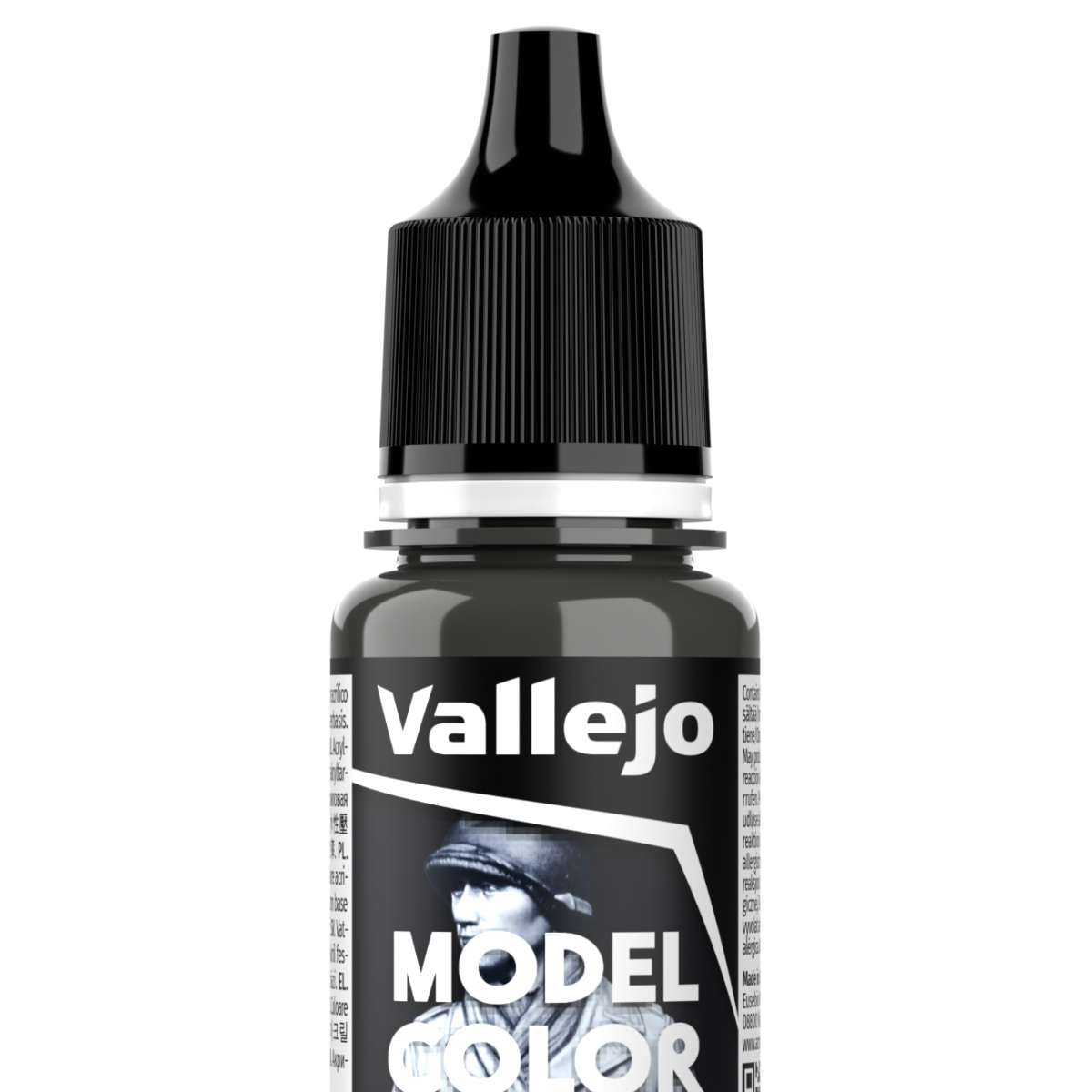 Peinture acrylique Vallejo Model Color - flacon 18 ml - Vert Cam. All. - Ger. Cam. Extra Dark Green - 102
