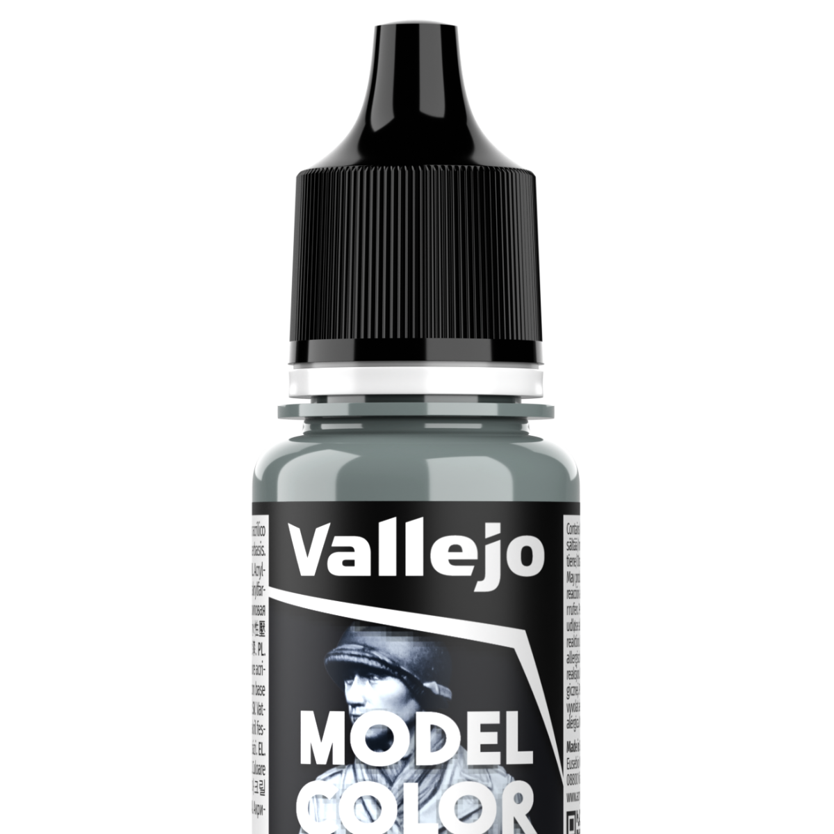 Peinture acrylique Vallejo Model Color - flacon 18 ml - Gris Bleu Clair - FS 25237 - Blue Grey Pale - 178