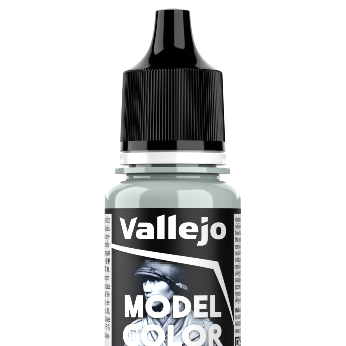 Peinture acrylique Vallejo Model Color - flacon 18 ml - Bleu Pale - RLM 65 - FS 35352 - Pale Blue - 169