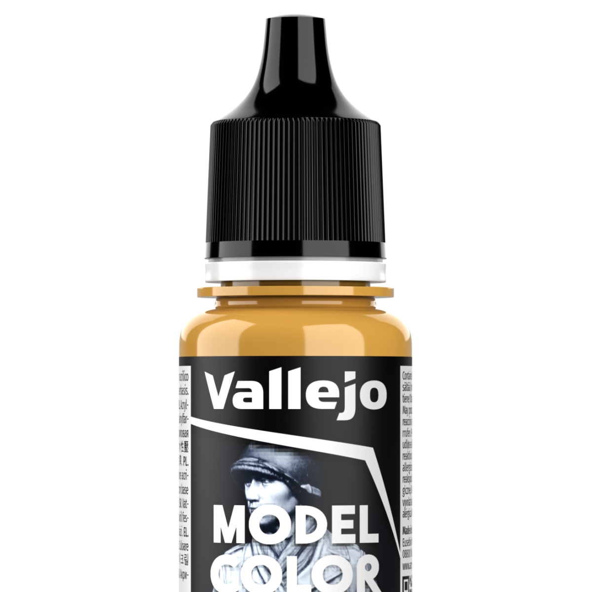 Peinture acrylique Vallejo Model Color - flacon 18 ml - Ocre Jaune - RLM 79 - Yellow Ochre - 157