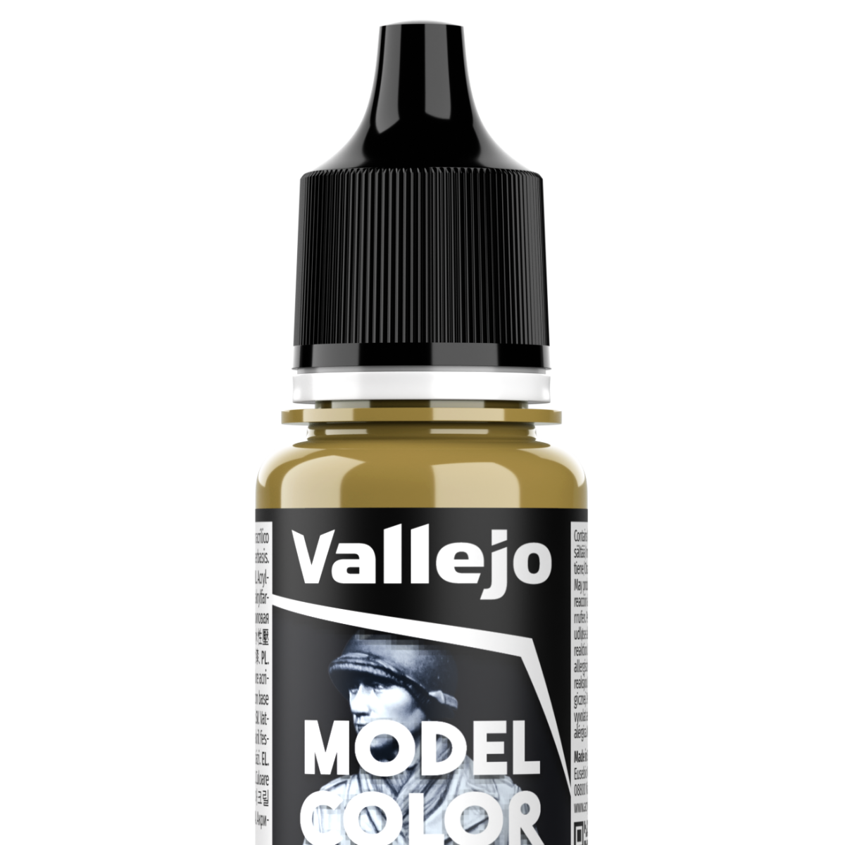 Peinture acrylique Vallejo Model Color - flacon 18 ml - Ocre Vert - Green Ochre - 132