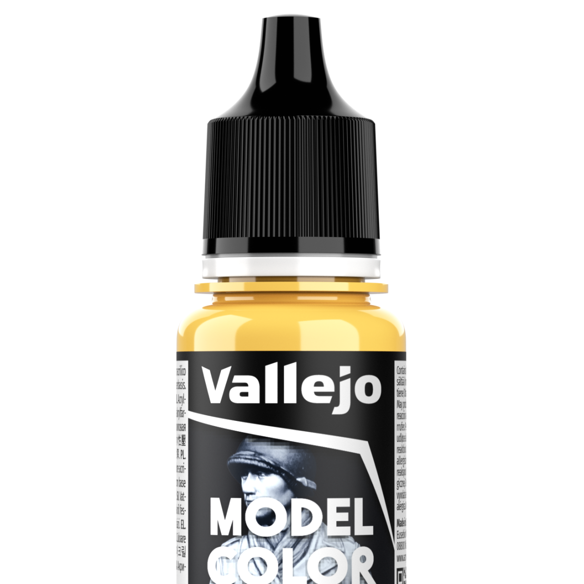 Peinture acrylique Vallejo Model Color - flacon 18 ml - Jaune Sable - RAL 1002 - Sand Yellow - 146