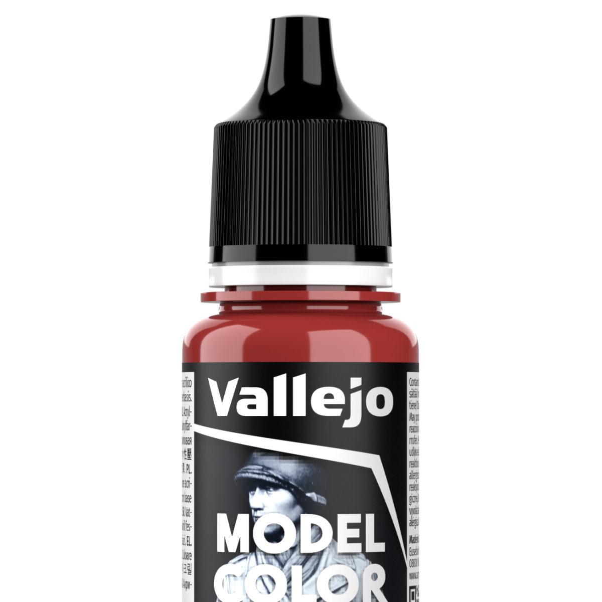 Peinture acrylique Vallejo Model Color - flacon 18 ml - Vermillon Rouge Sang - Dark Vermillion - 38