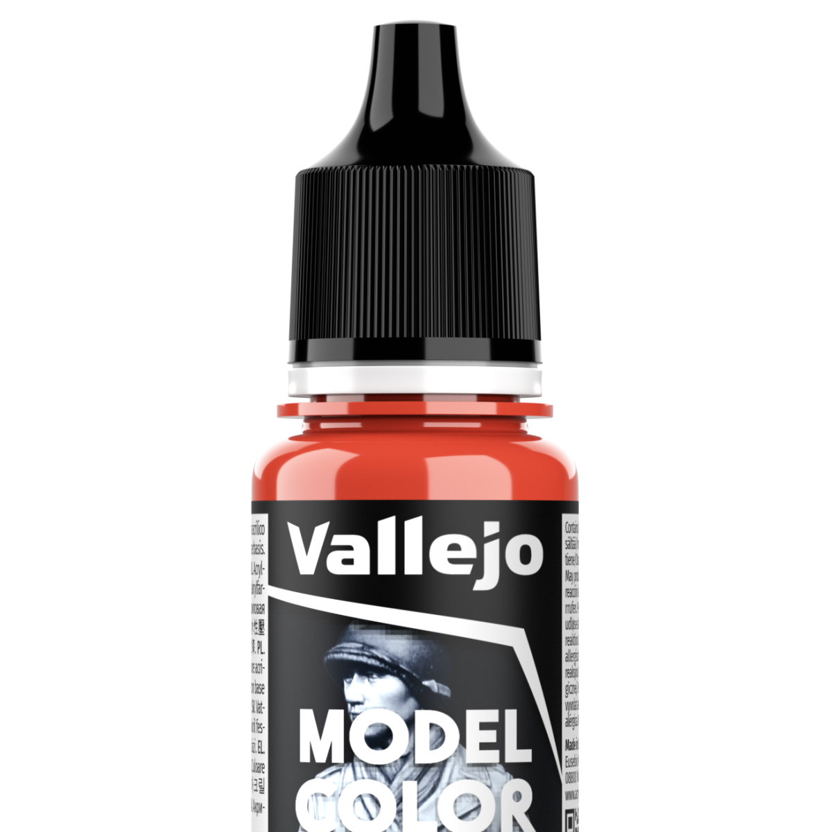 Peinture acrylique Vallejo Model Color - flacon 18 ml - Orange - FS 22190 - Clear Orange - 31