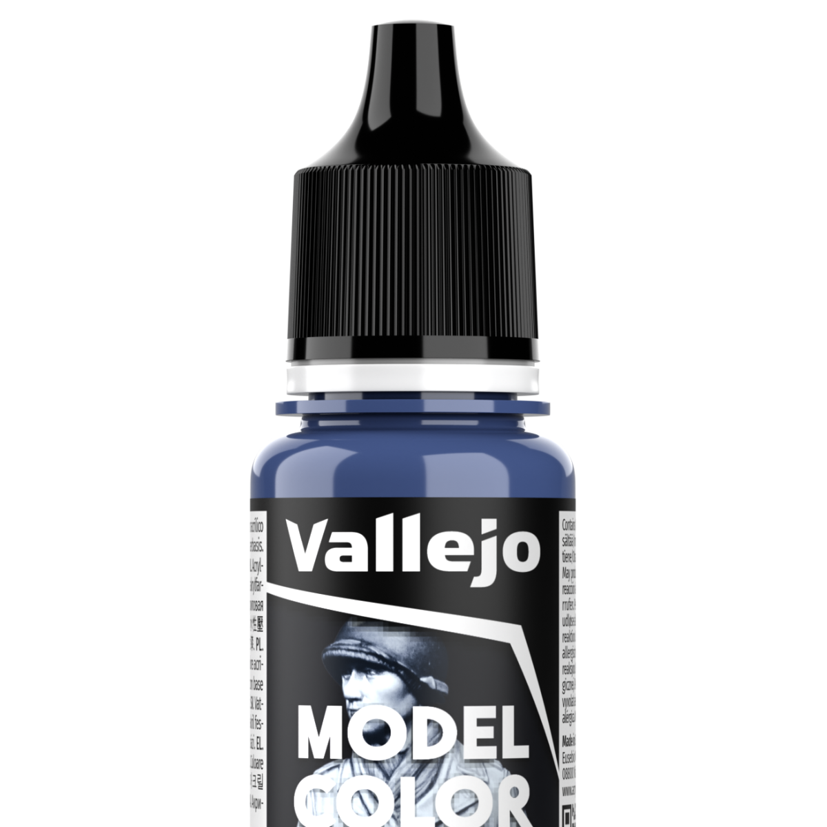 Peinture acrylique Vallejo Model Color - flacon 18 ml - Bleu Mat - FS 25095 - Flat Blue - 59