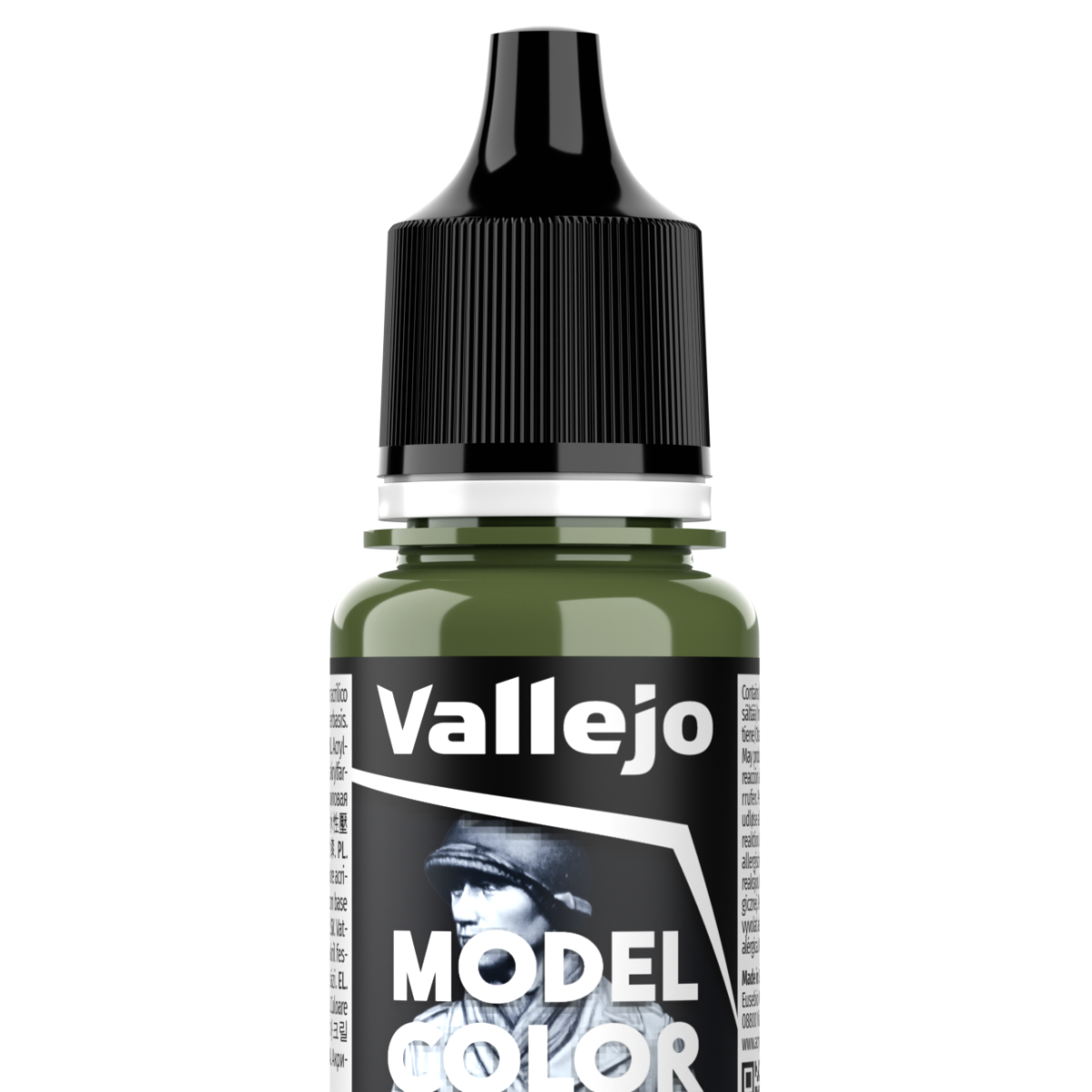 Peinture acrylique Vallejo Model Color - flacon 18 ml - Vert Olive - Olive Green - 92