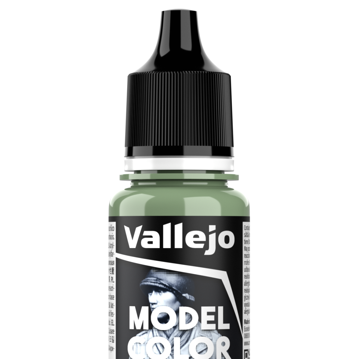 Peinture acrylique Vallejo Model Color - flacon 18 ml - Vert Bleu - FS 24272 - Green Sky - 76