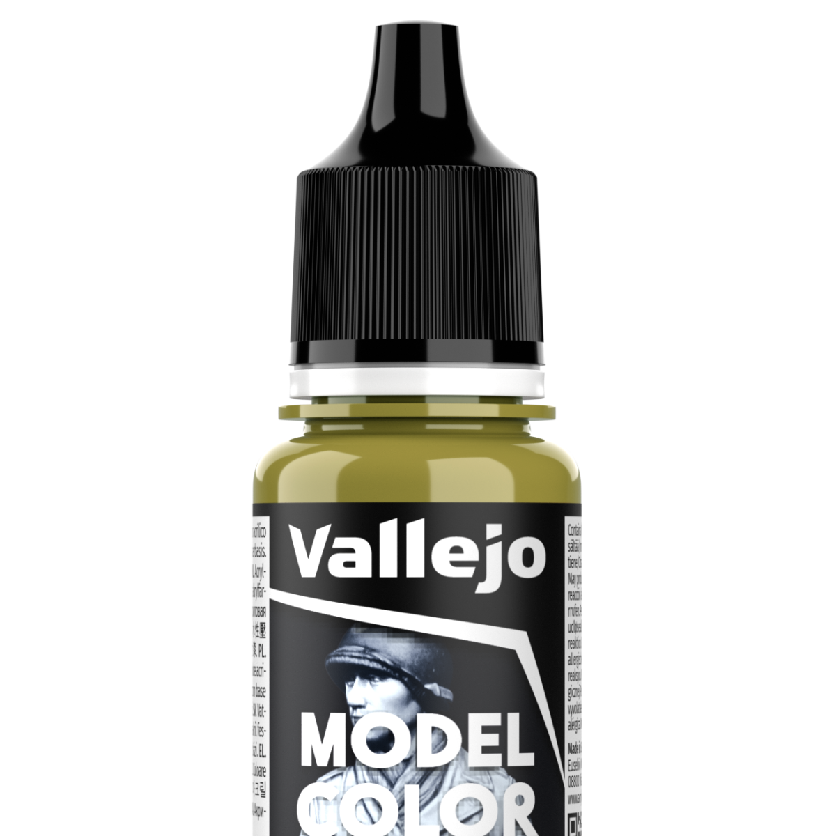 Peinture acrylique Vallejo Model Color - flacon 18 ml - Jaune Camouflage - RAL 1027 - Dark Yellow - 120