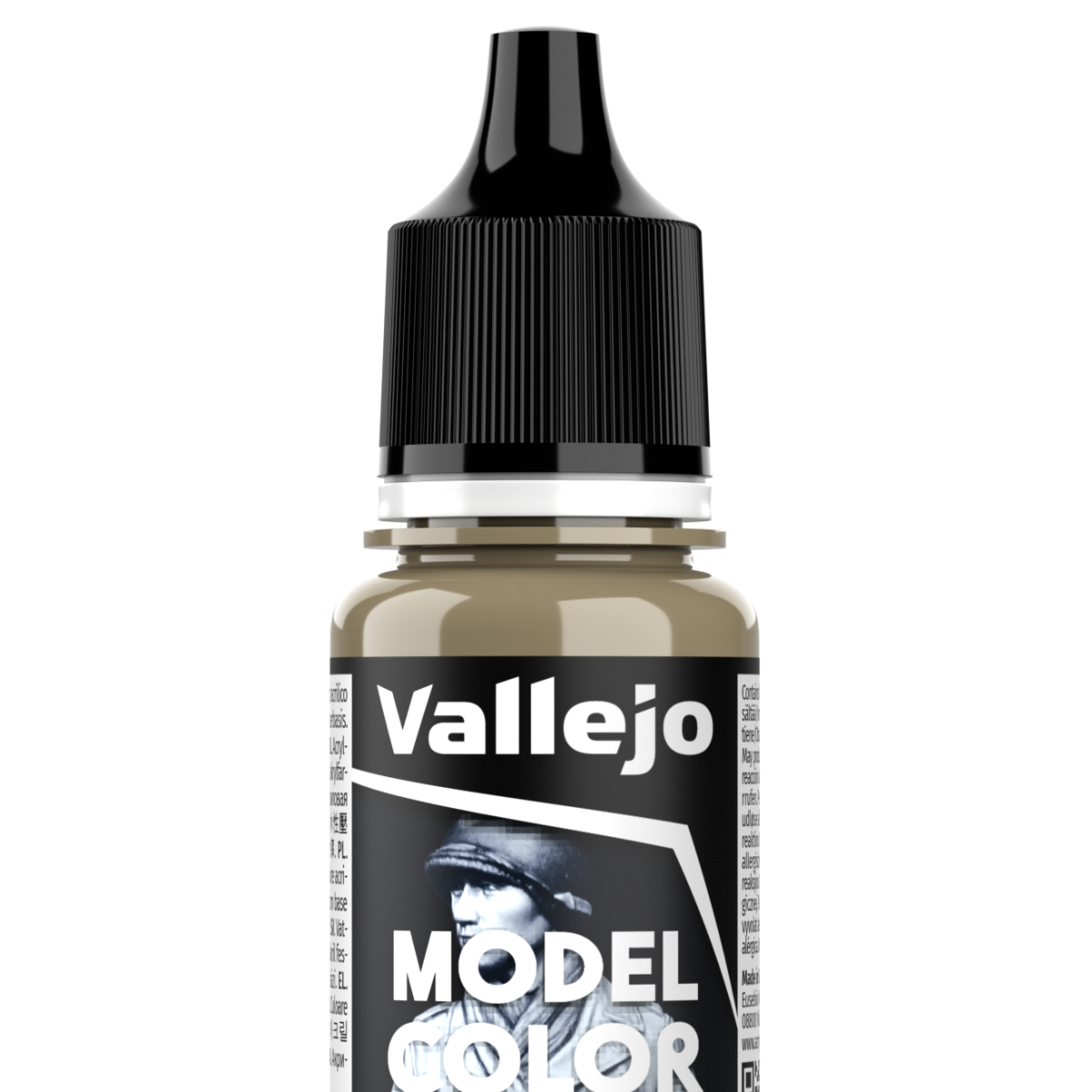 Auxiliaire peinture Vallejo Model Color - flacon 18 ml - Gris Moyen- RAL 7002 - Medium Grey - 112