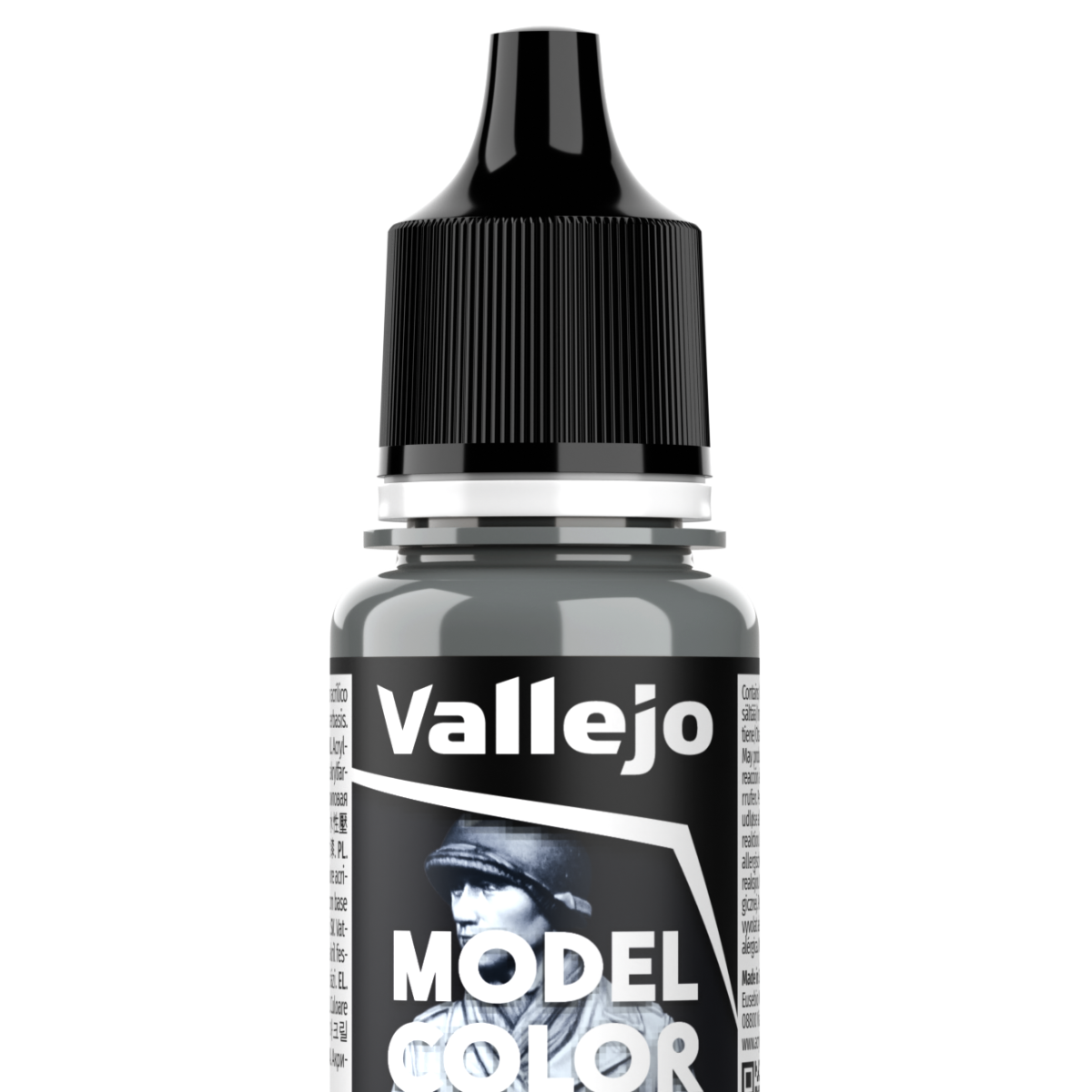 Peinture acrylique Vallejo Model Color - flacon 18 ml - Gris Neutre - 1er Empire - Neutral Grey - 179