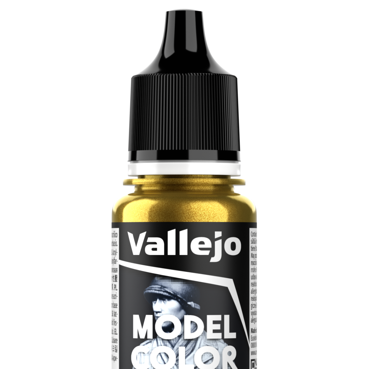 Peinture acrylique Vallejo Model Color - flacon 18 ml - Or - FS 17043 - Gold - 199