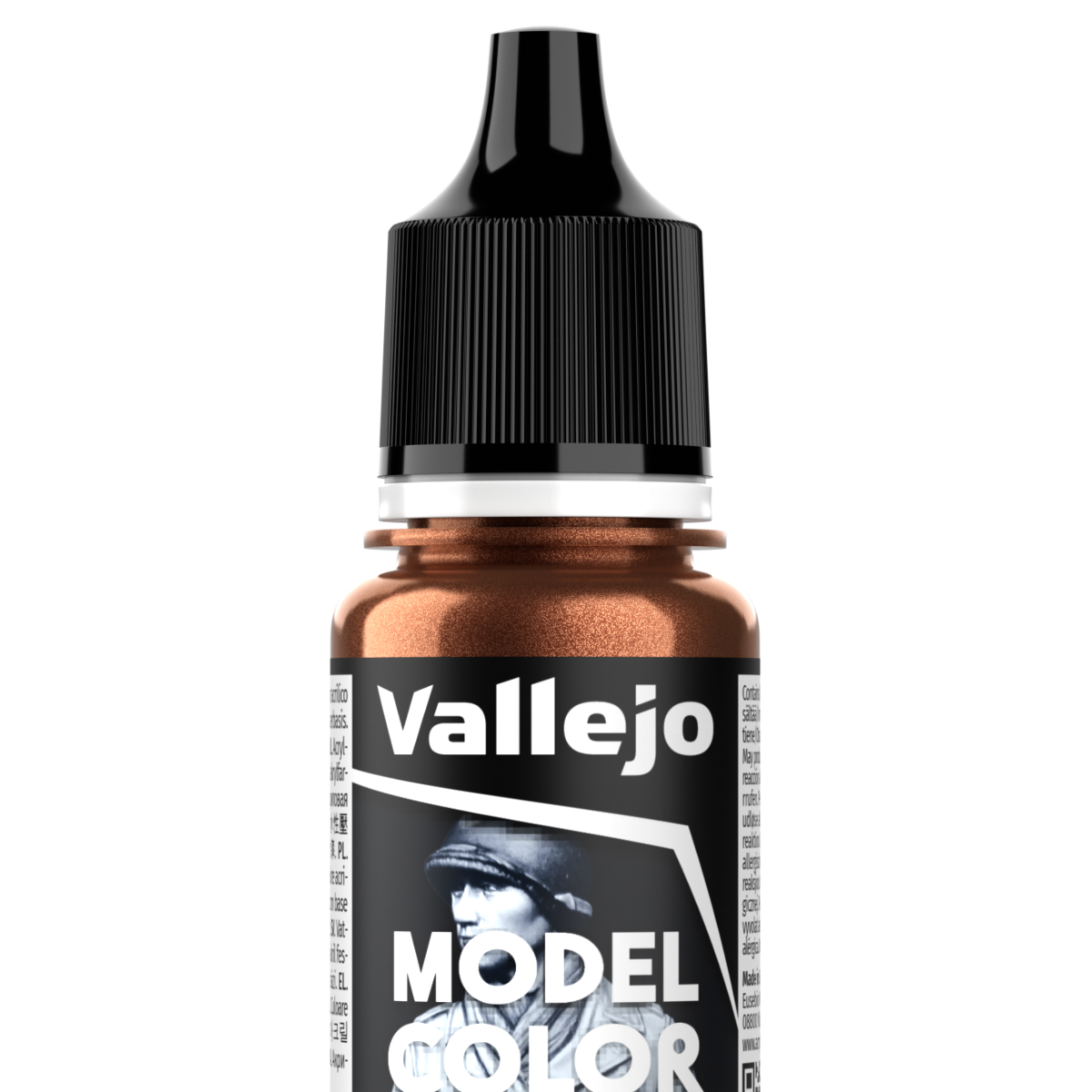 Peinture acrylique Vallejo Model Color - flacon 18 ml - Cuivre - Copper - 203
